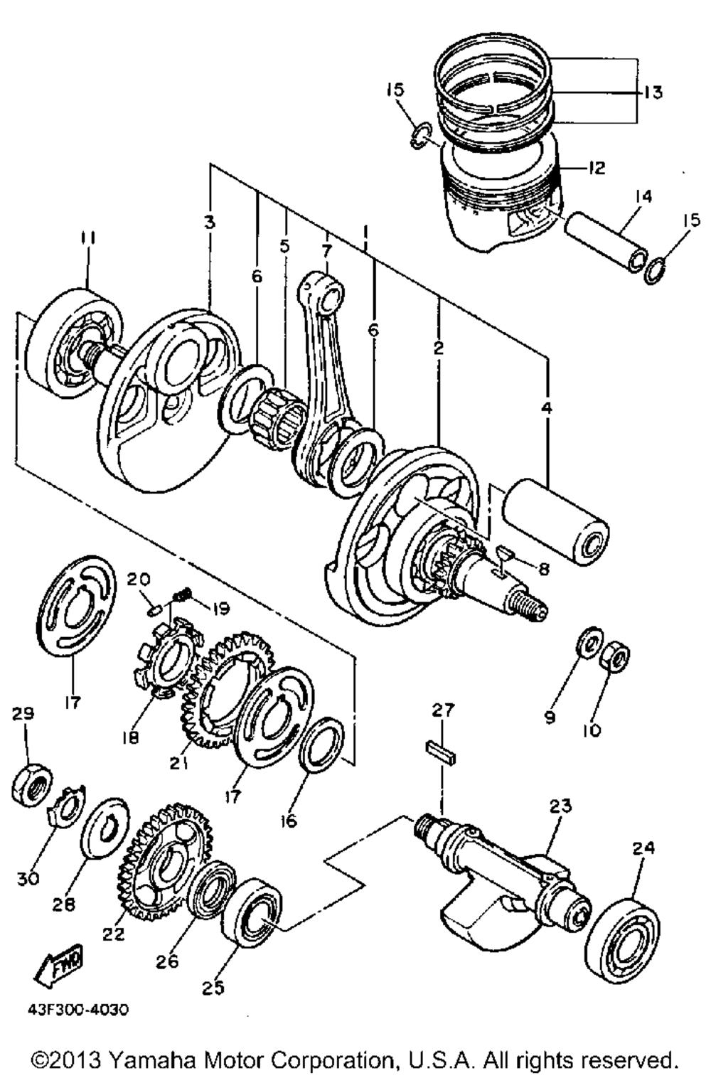 Crankshaft-piston