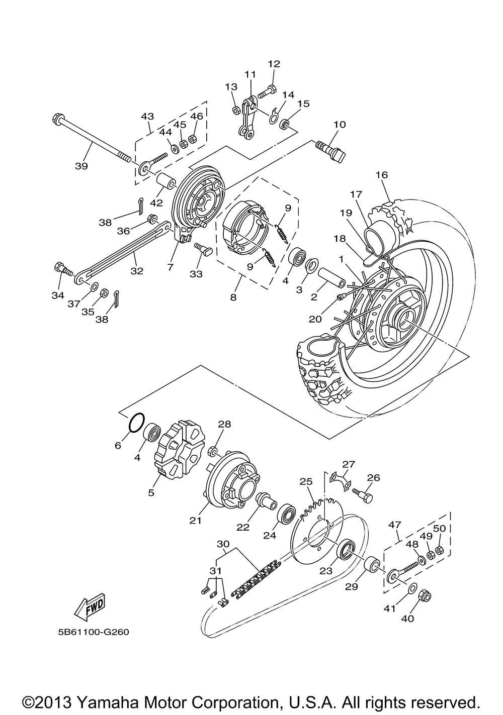 Rear wheel