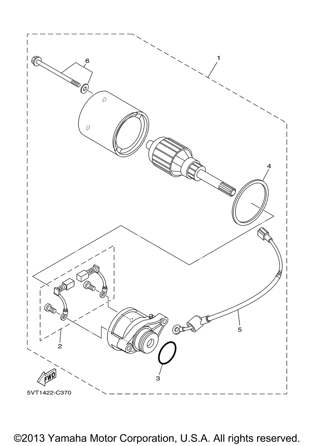 Starting motor