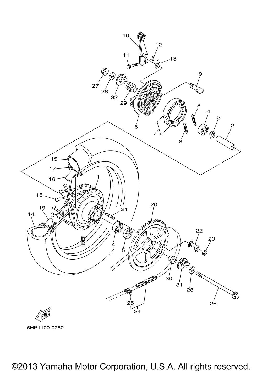 Rear wheel