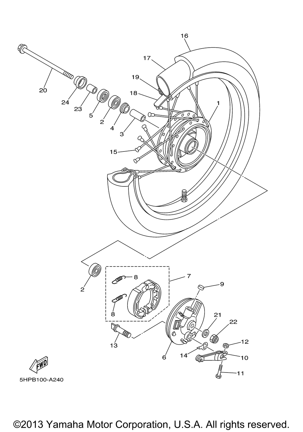 Front wheel r