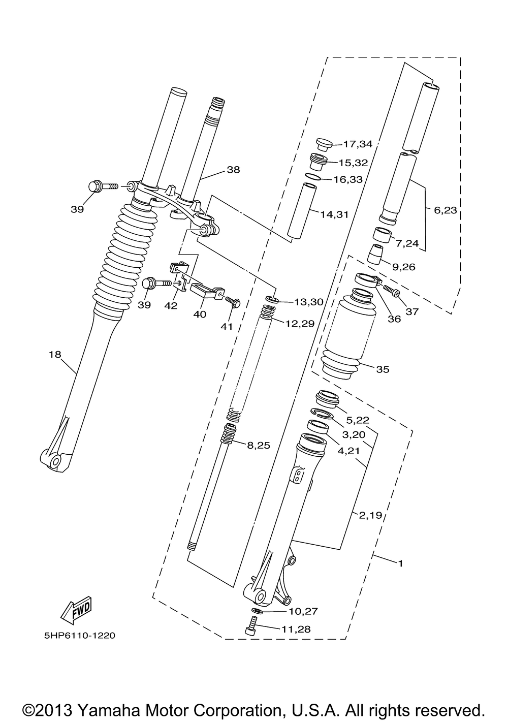 Front fork 2