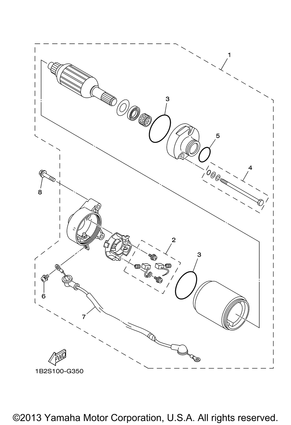 Starting motor