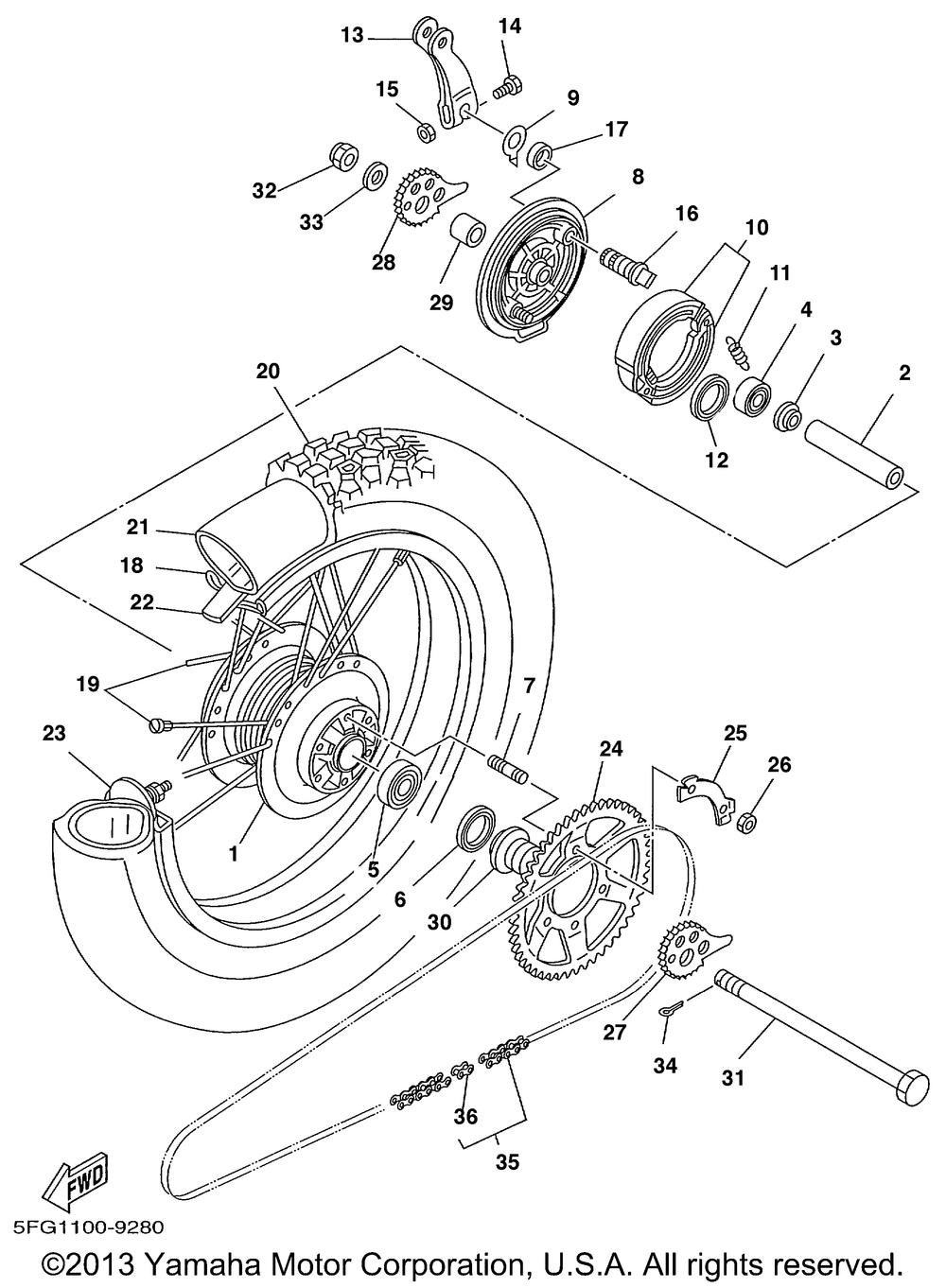 Rear wheel