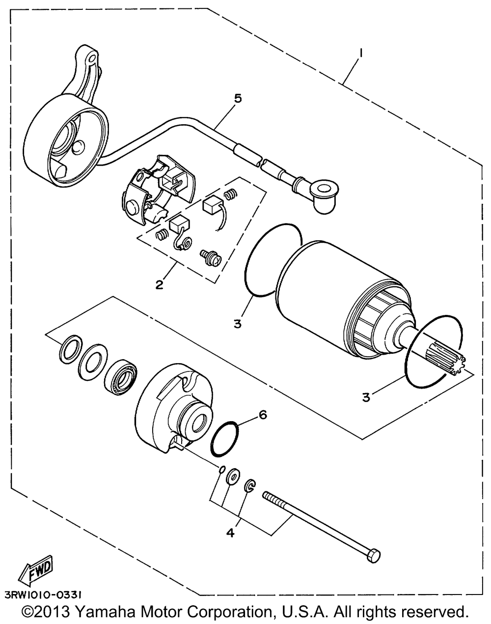 Starting motor