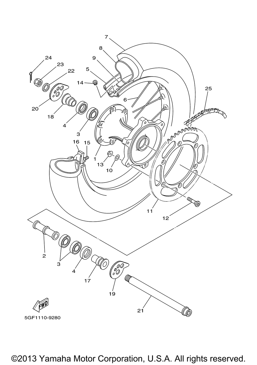 Rear wheel