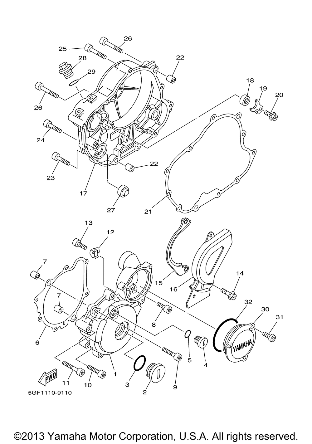 Crankcase cover 1