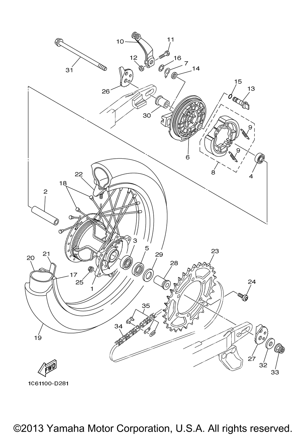 Rear wheel