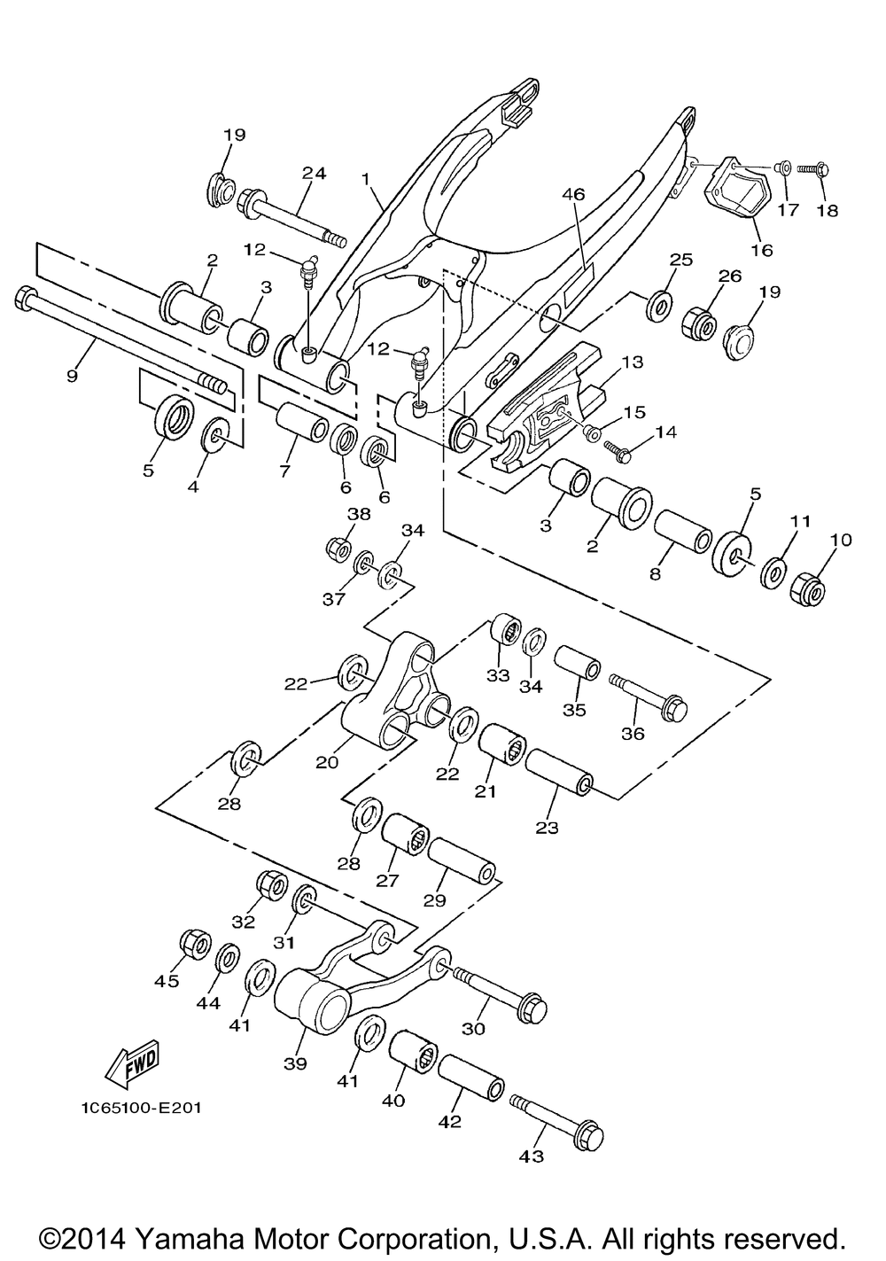 Rear arm