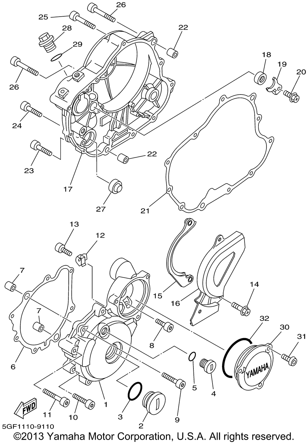 Crankcase cover 1