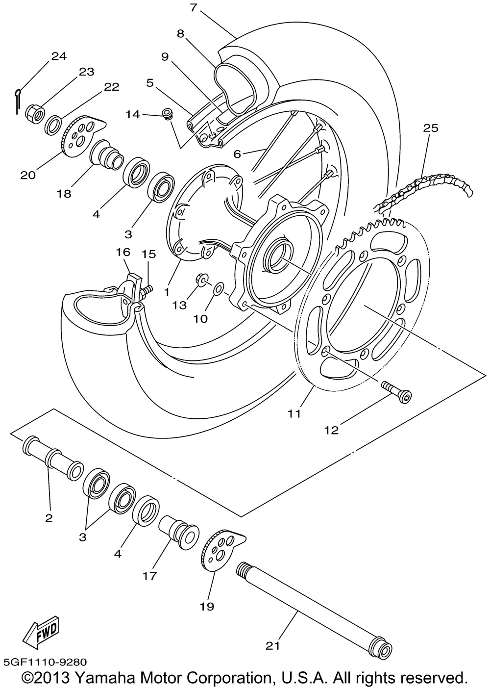 Rear wheel