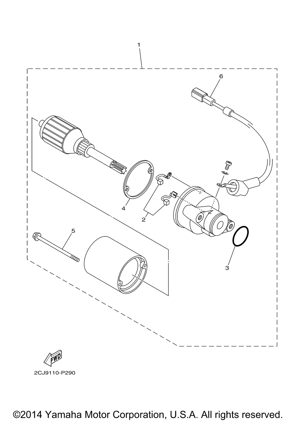 Starting motor