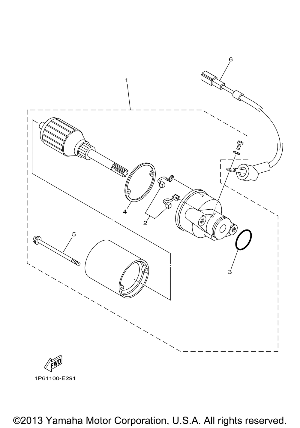 Starting motor