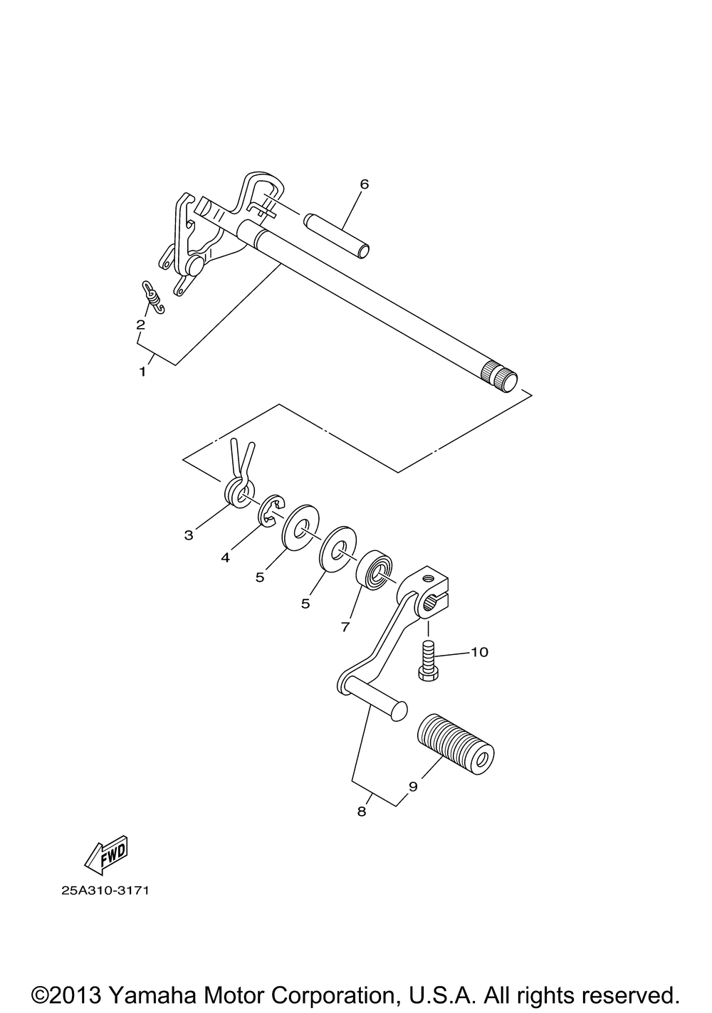 Shift shaft