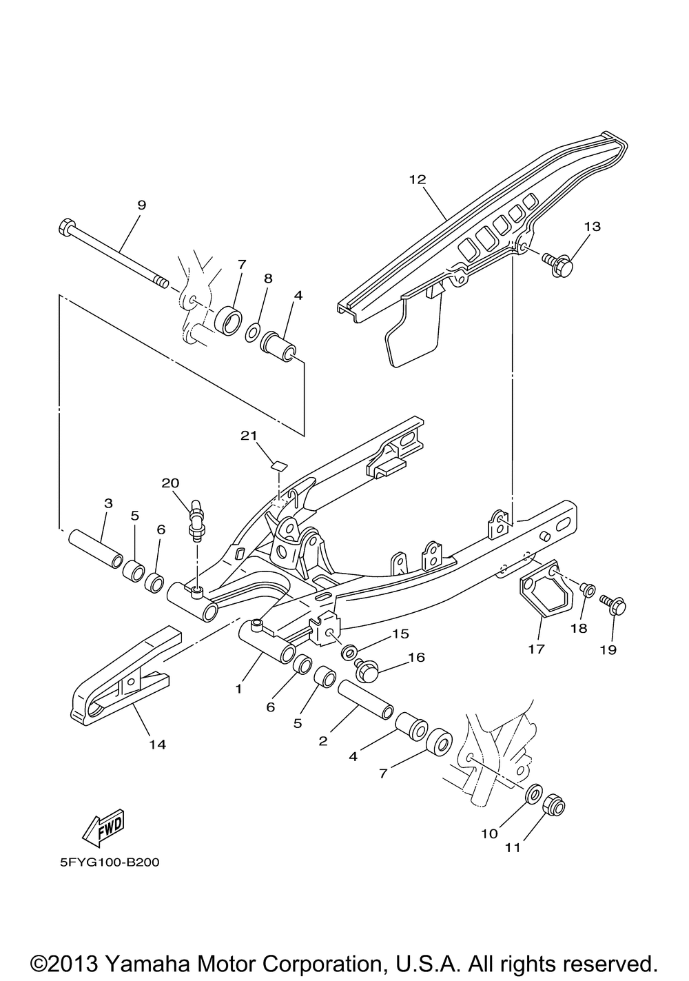 Rear arm