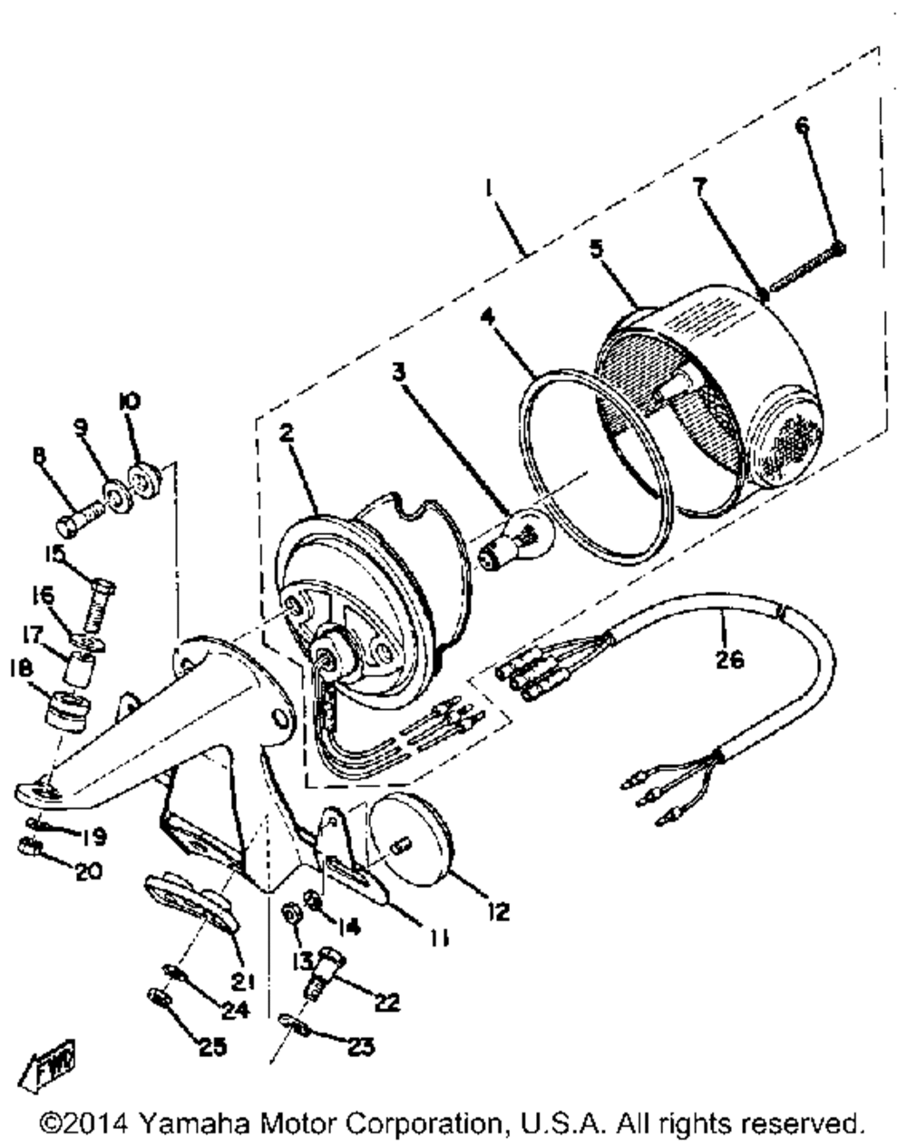 Taillight xs650c