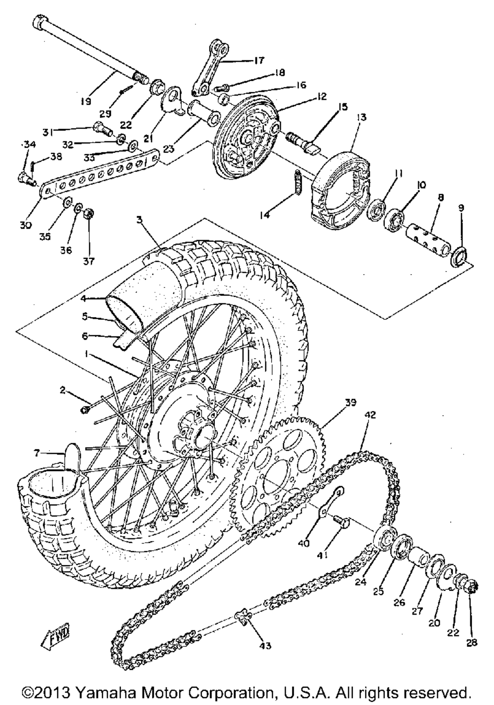 Rear wheel