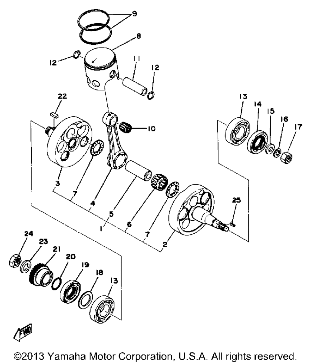 Crank-piston