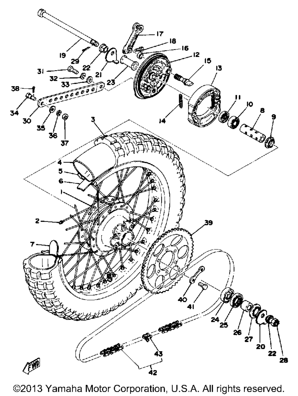 Rear wheel