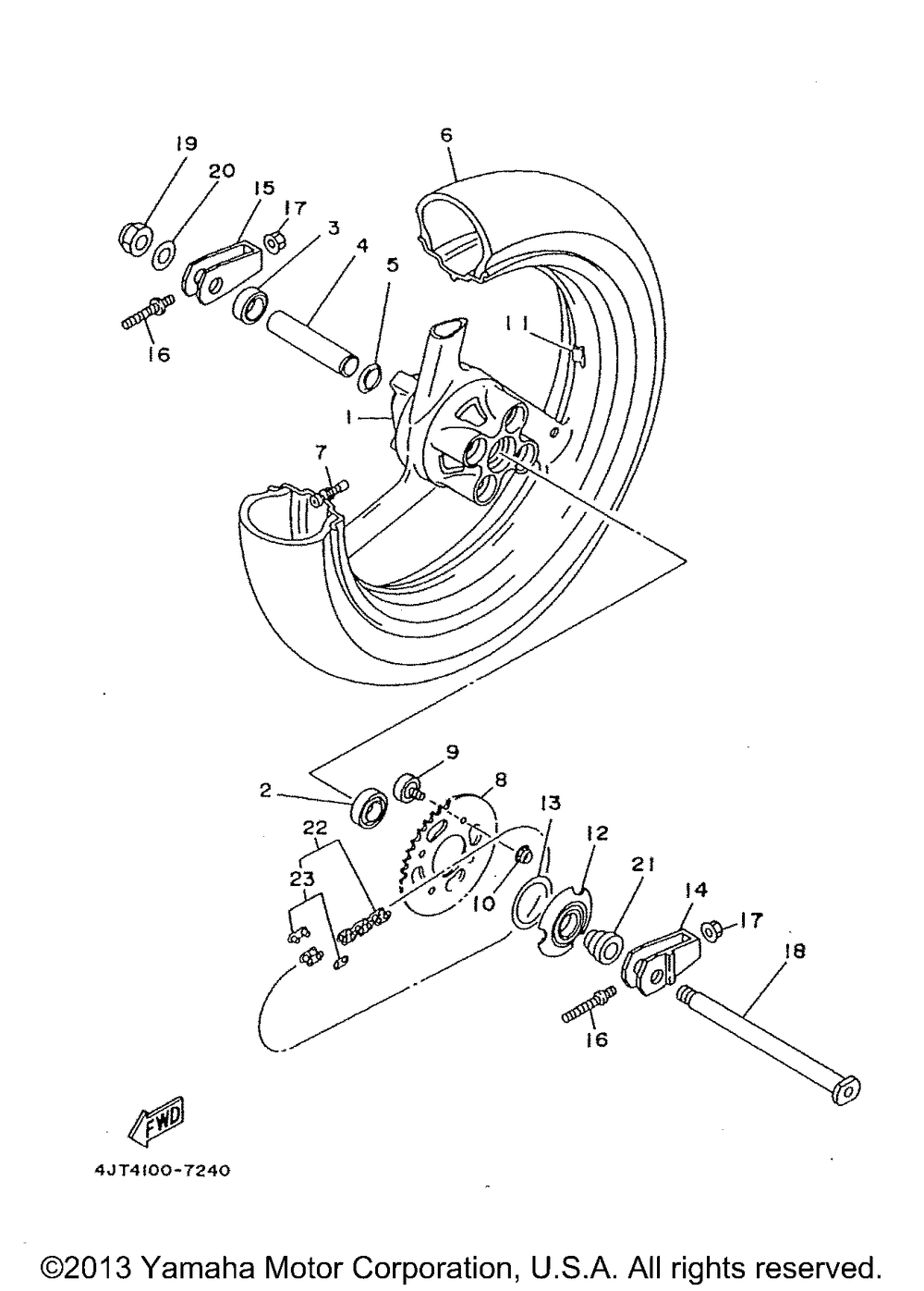 Rear wheel