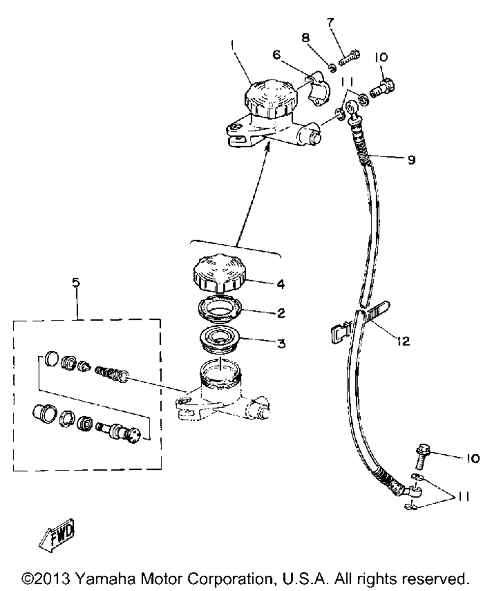 Front master cylinder