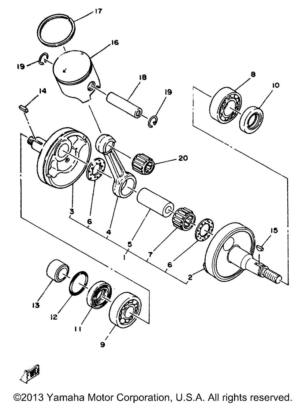 Crankshaft - piston