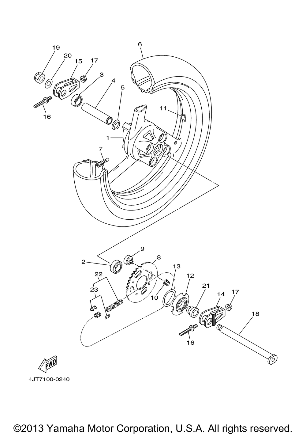 Rear wheel