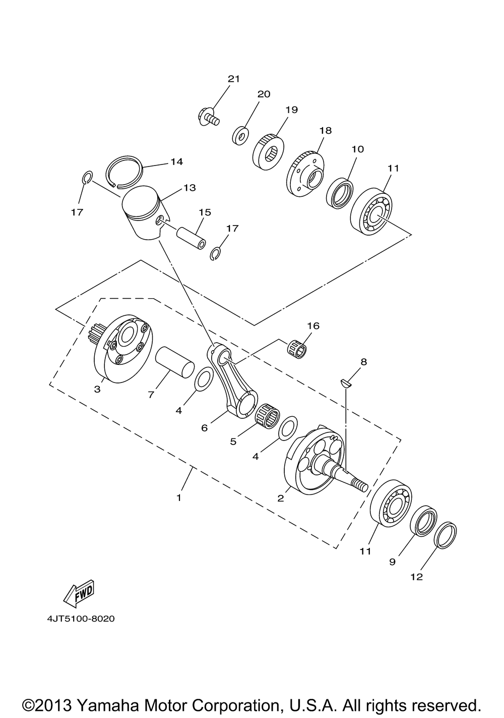 Crankshaft. piston