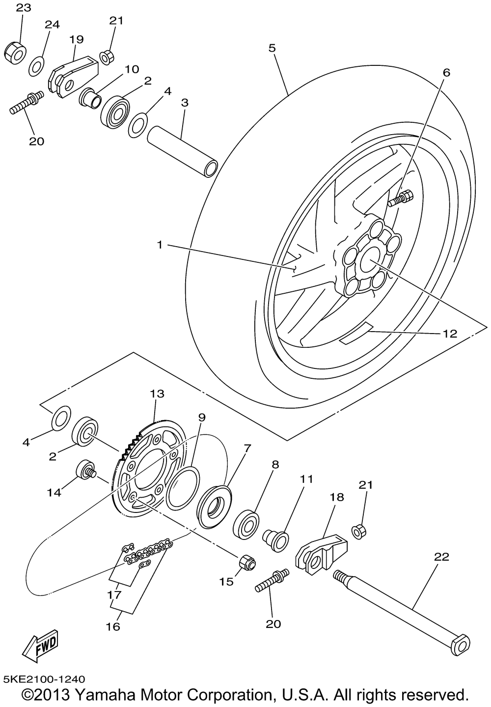 Rear wheel