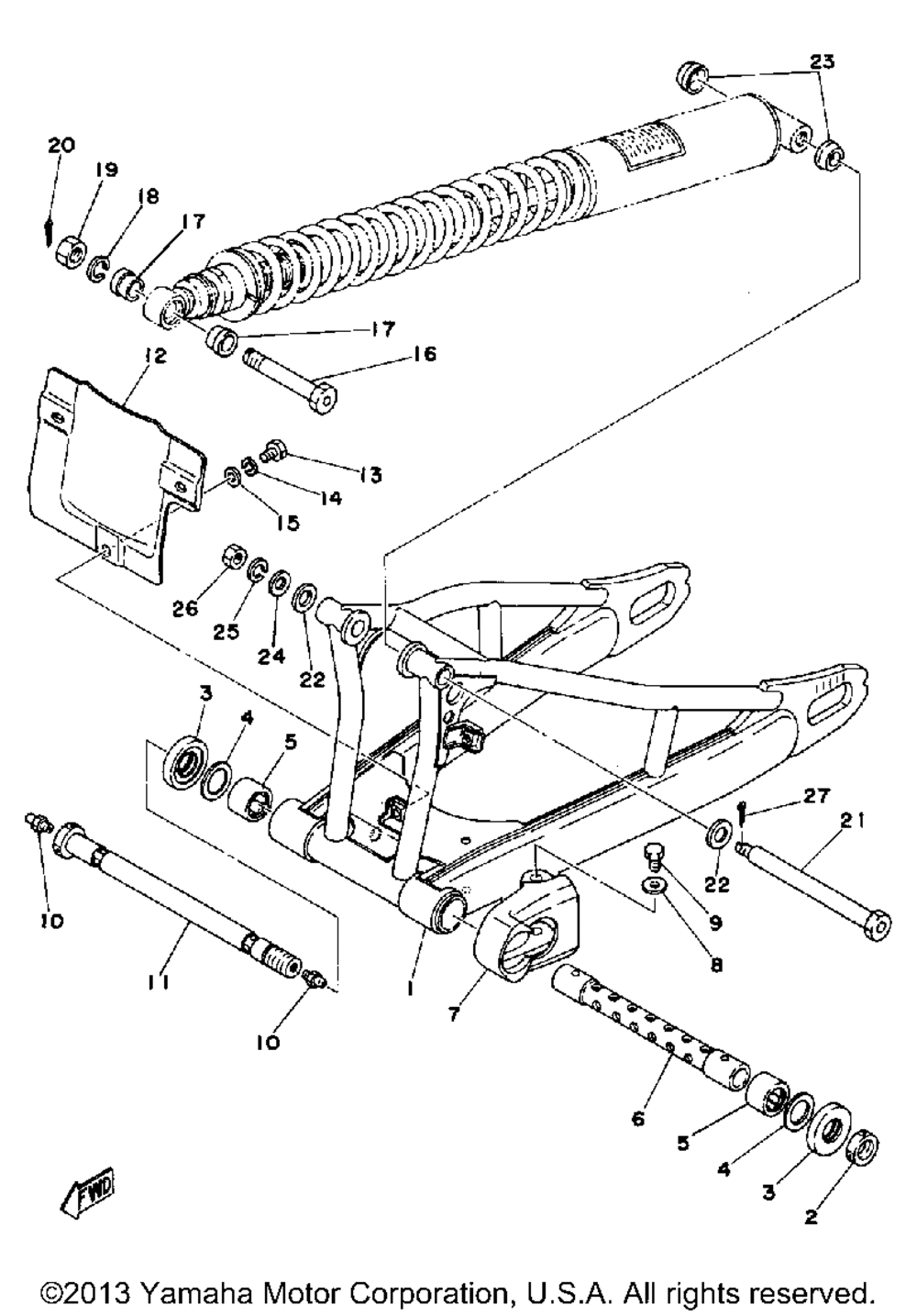 Rear arm