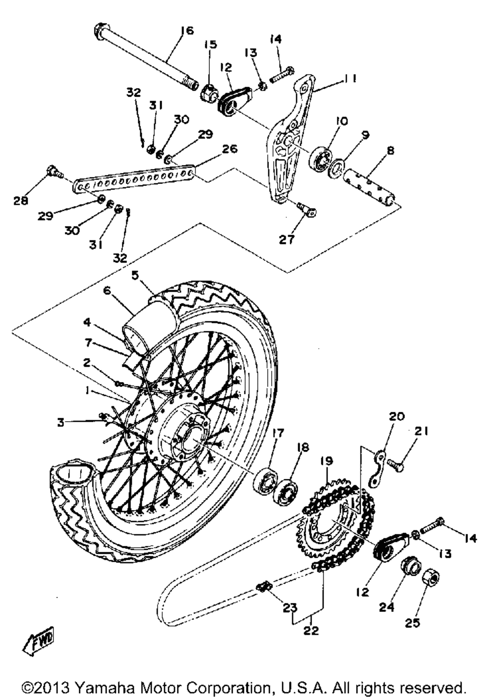 Rear wheel