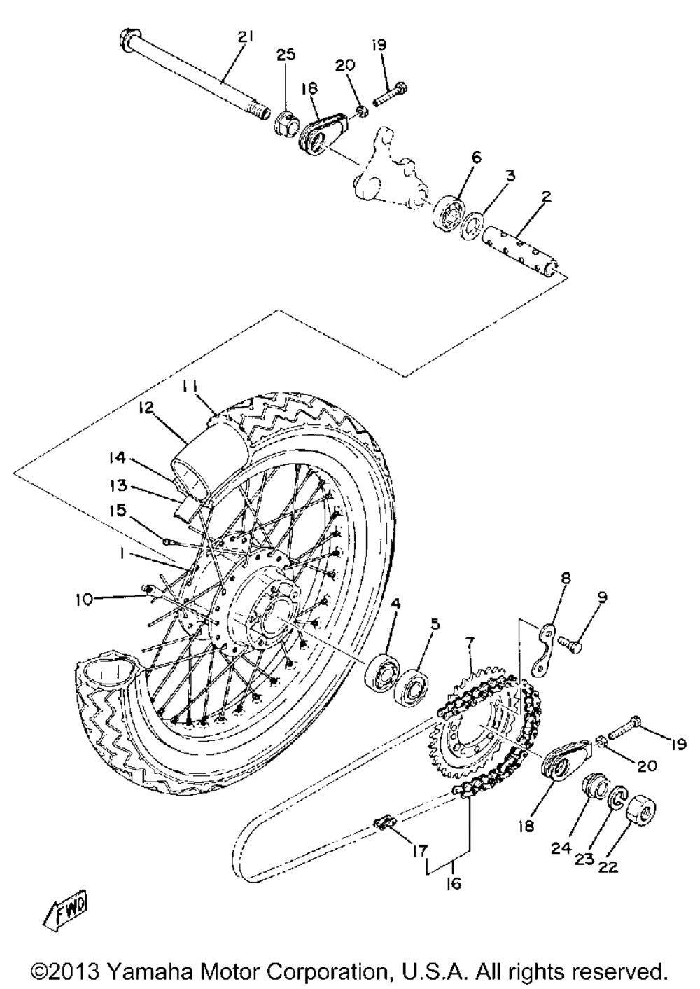 Rear wheel