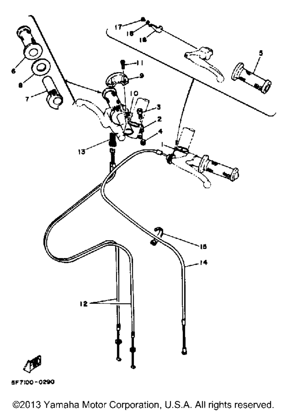 Handlebar - cable