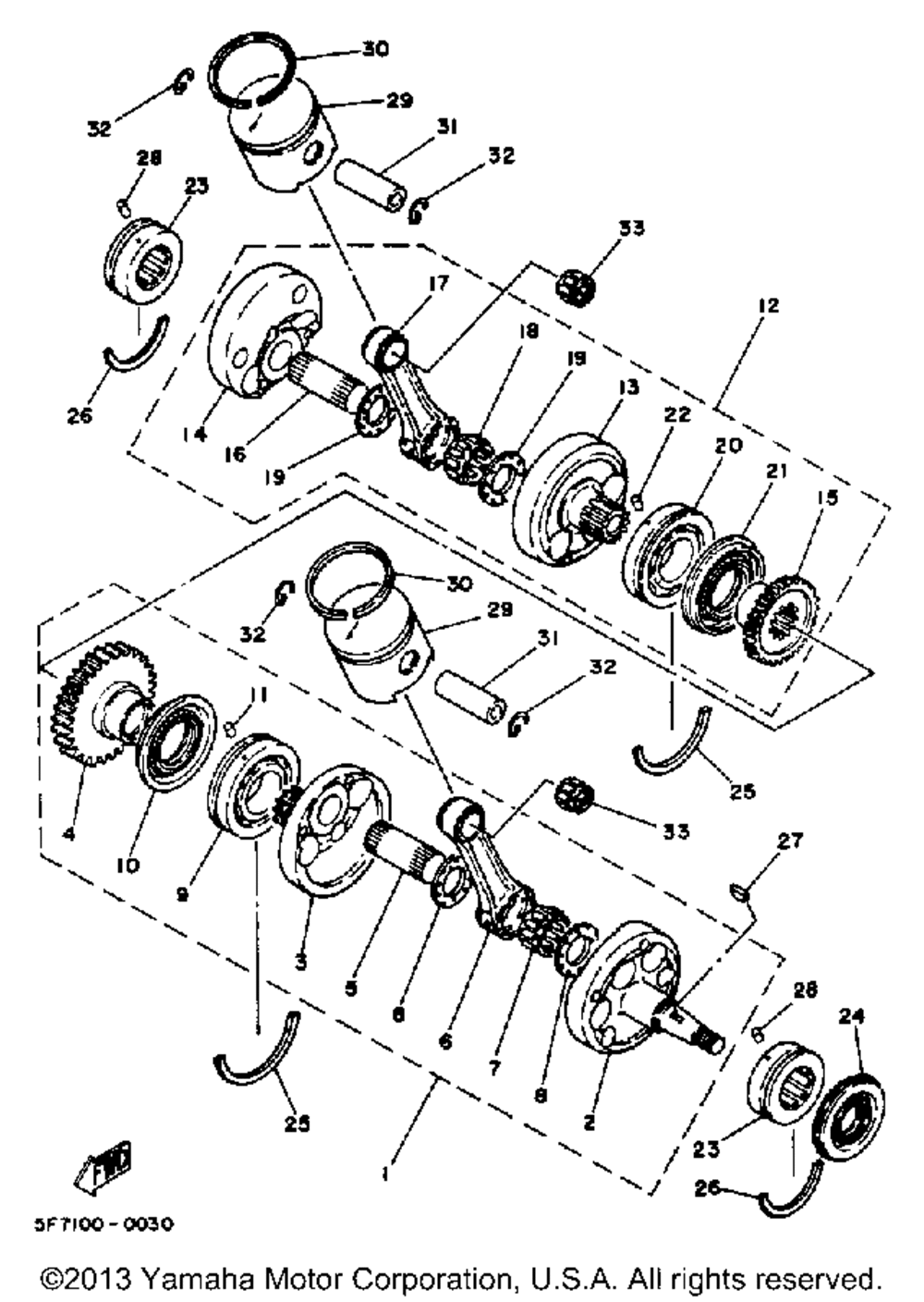 Crankshaft - piston