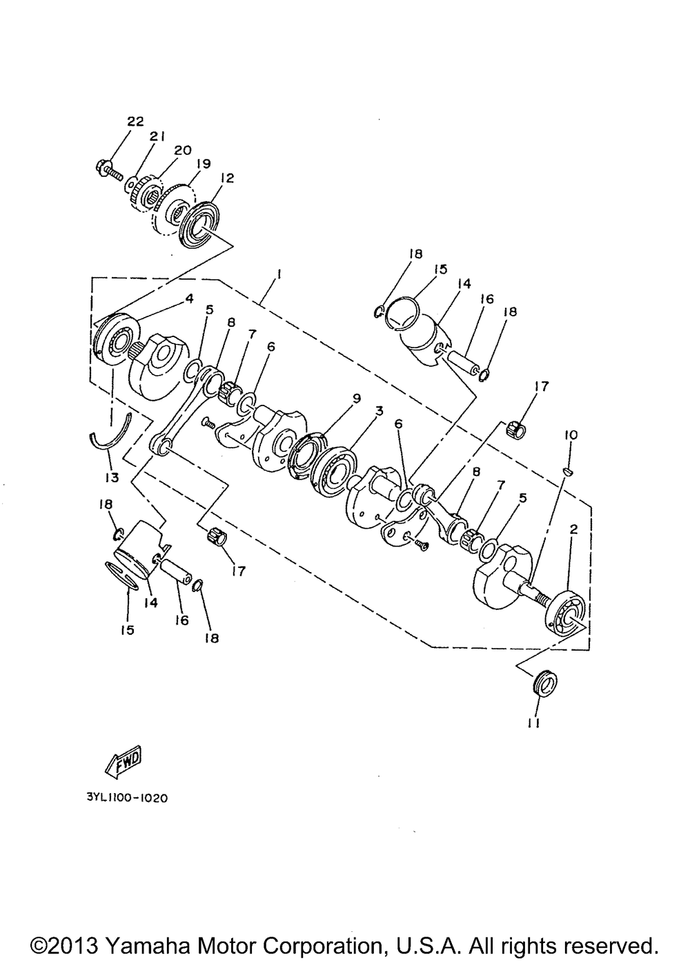 Crankshaft - piston