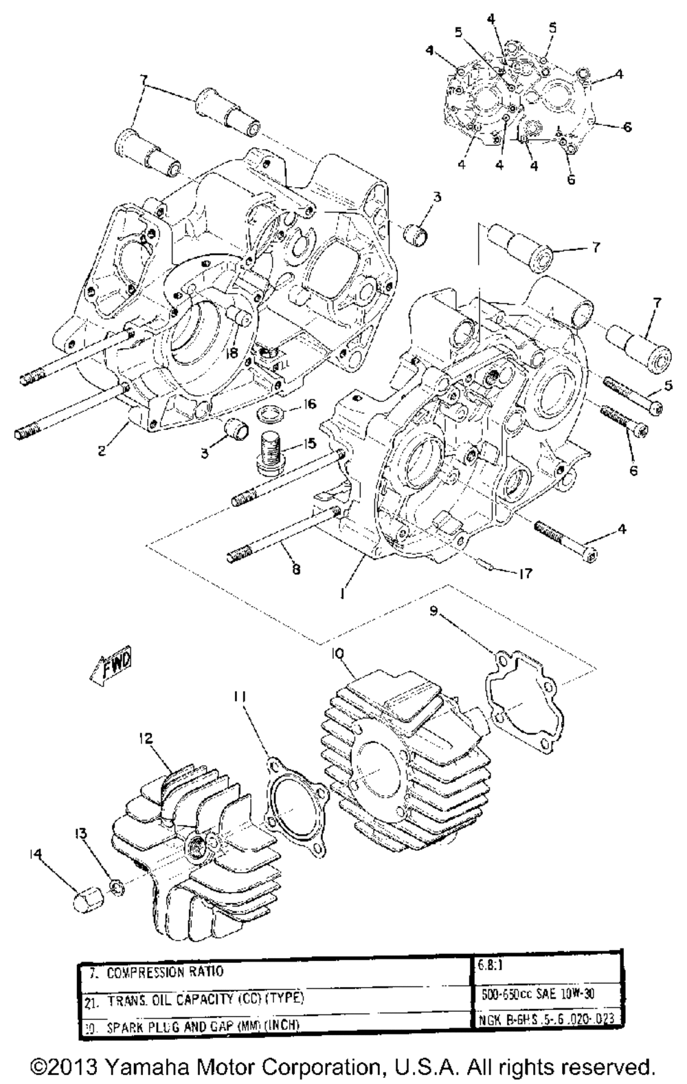 Cylinder crankcase