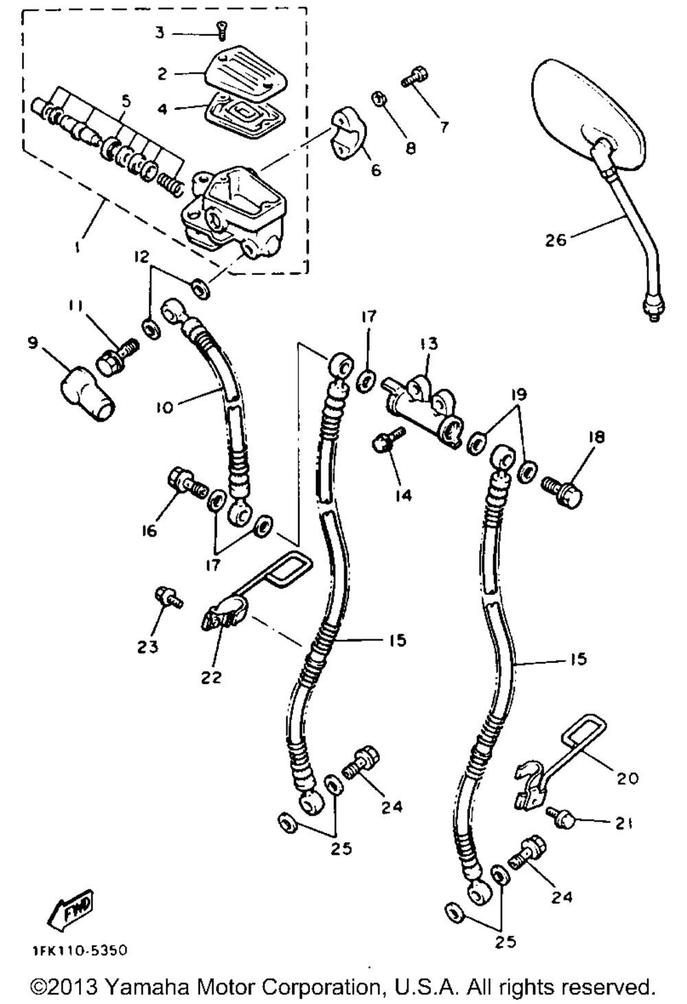 Front master cylinder 1