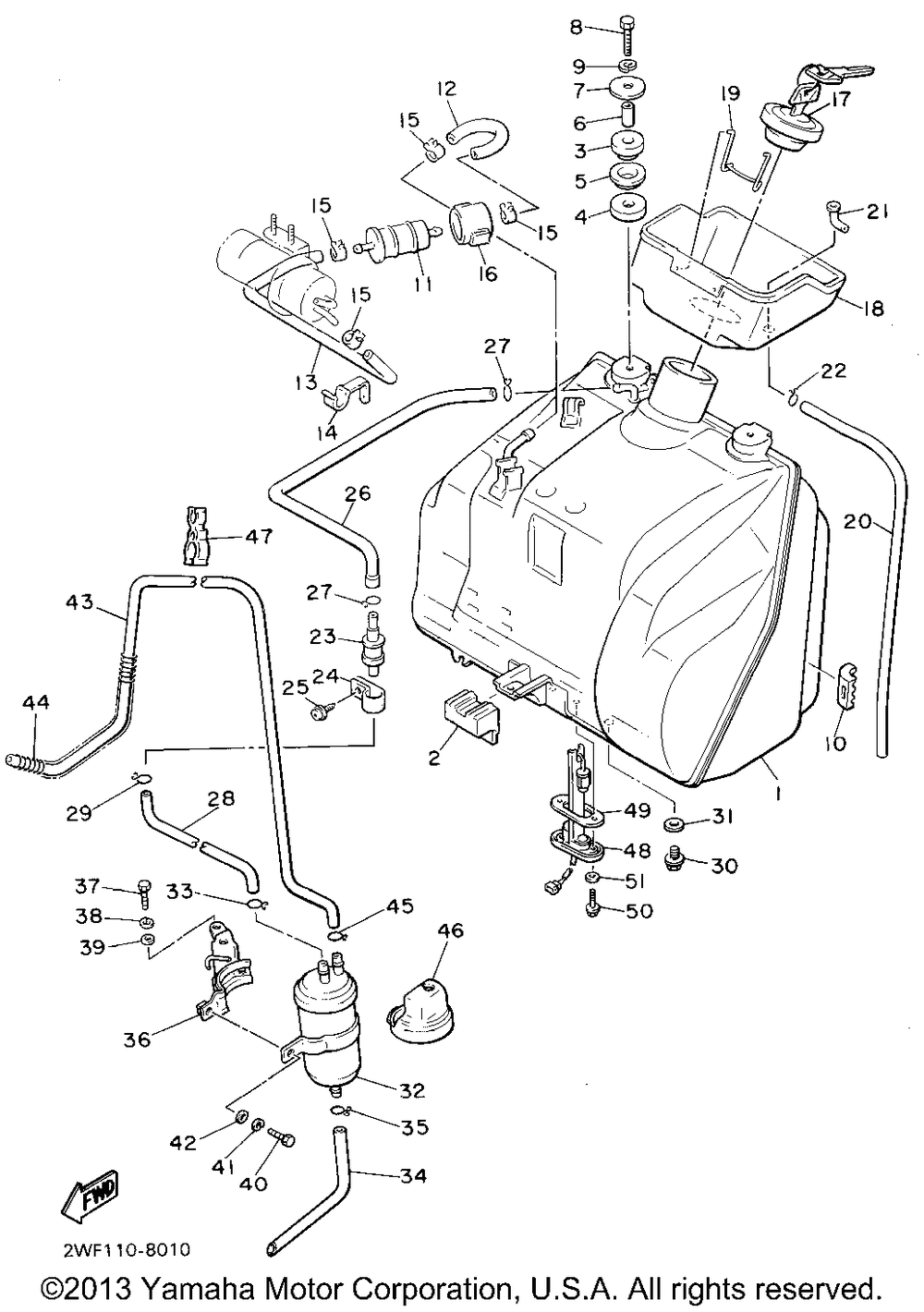 Fuel tank california only