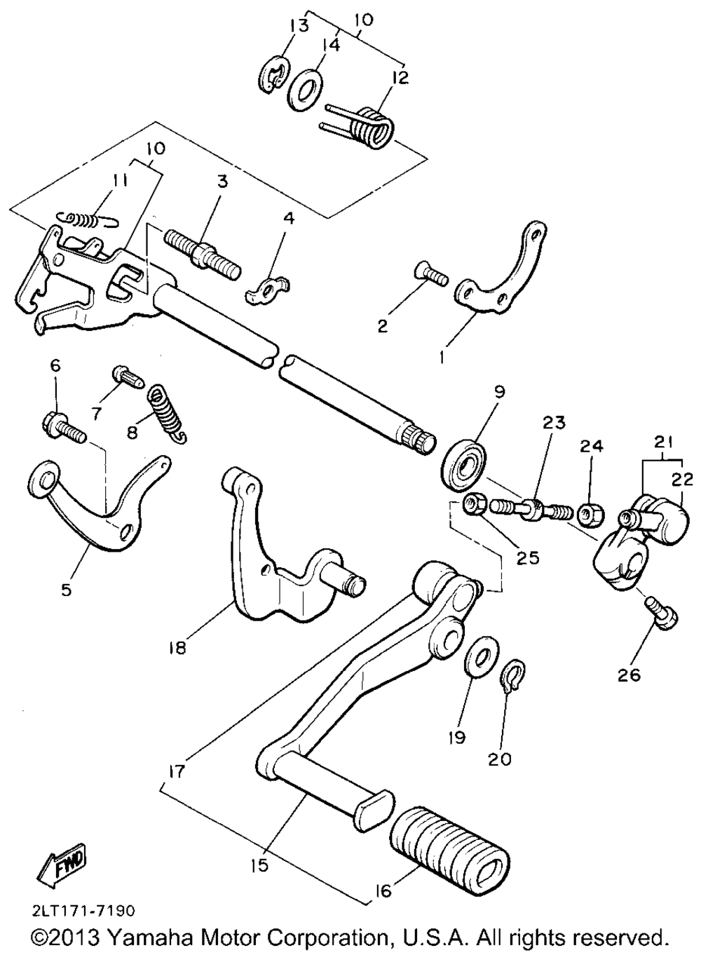 Shift shaft