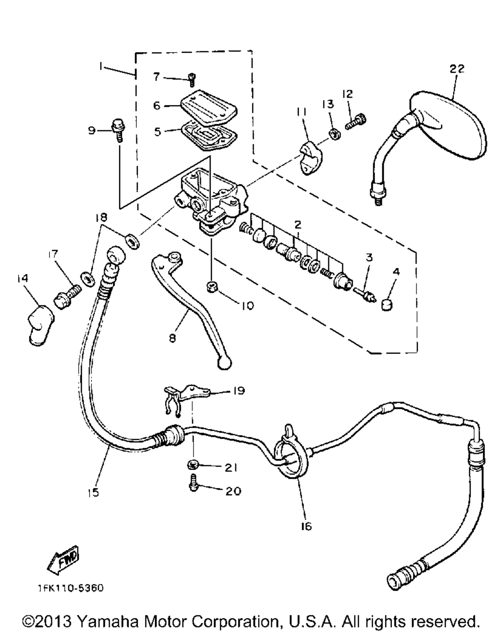 Front master cylinder 2