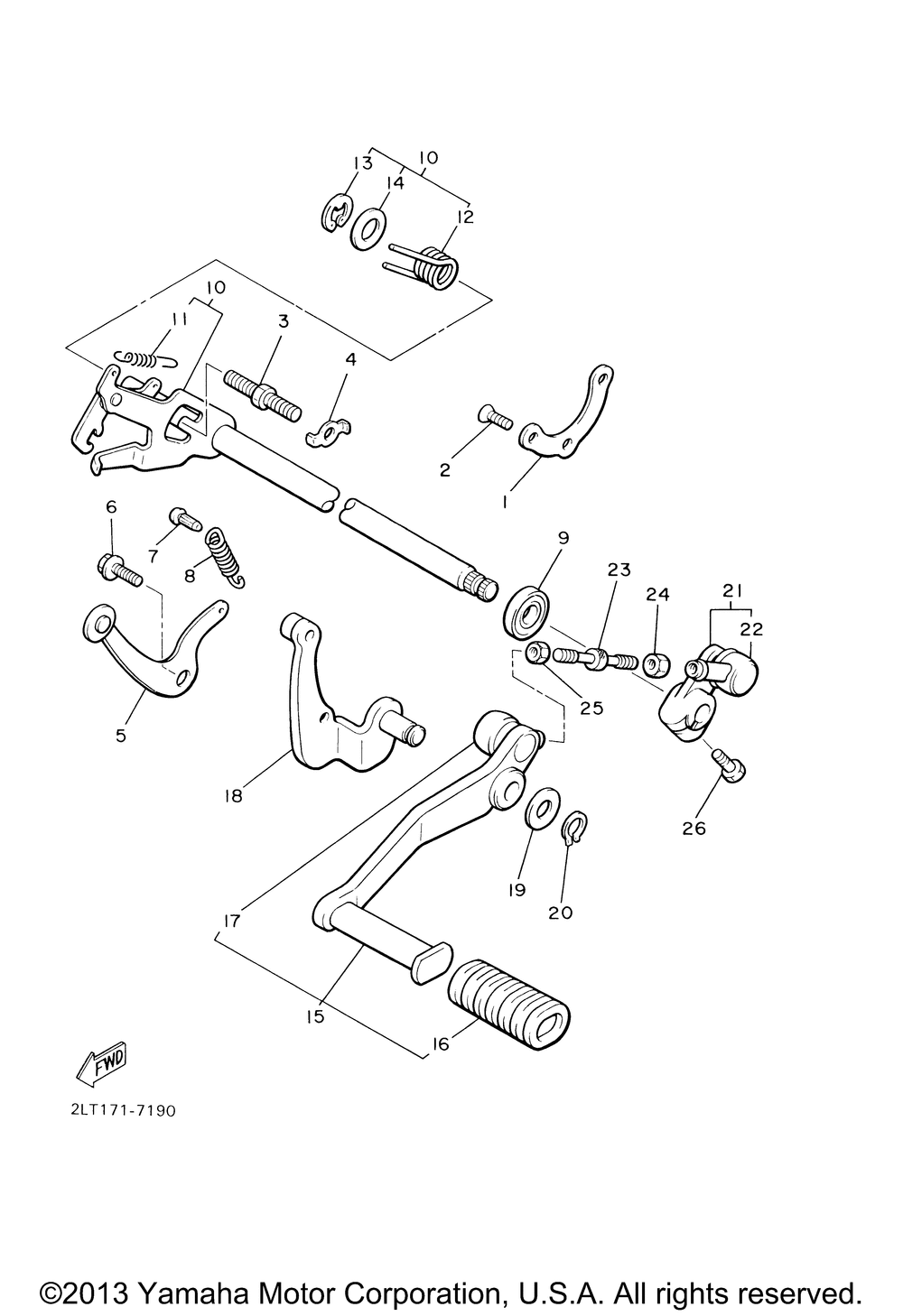 Shift shaft