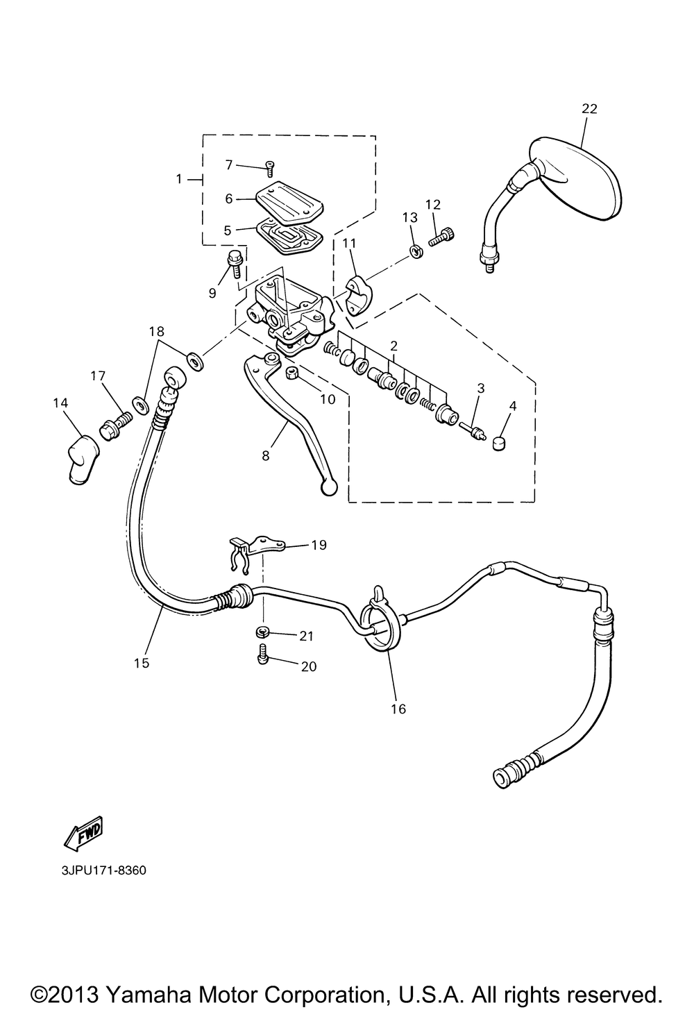 Front master cylinder 2