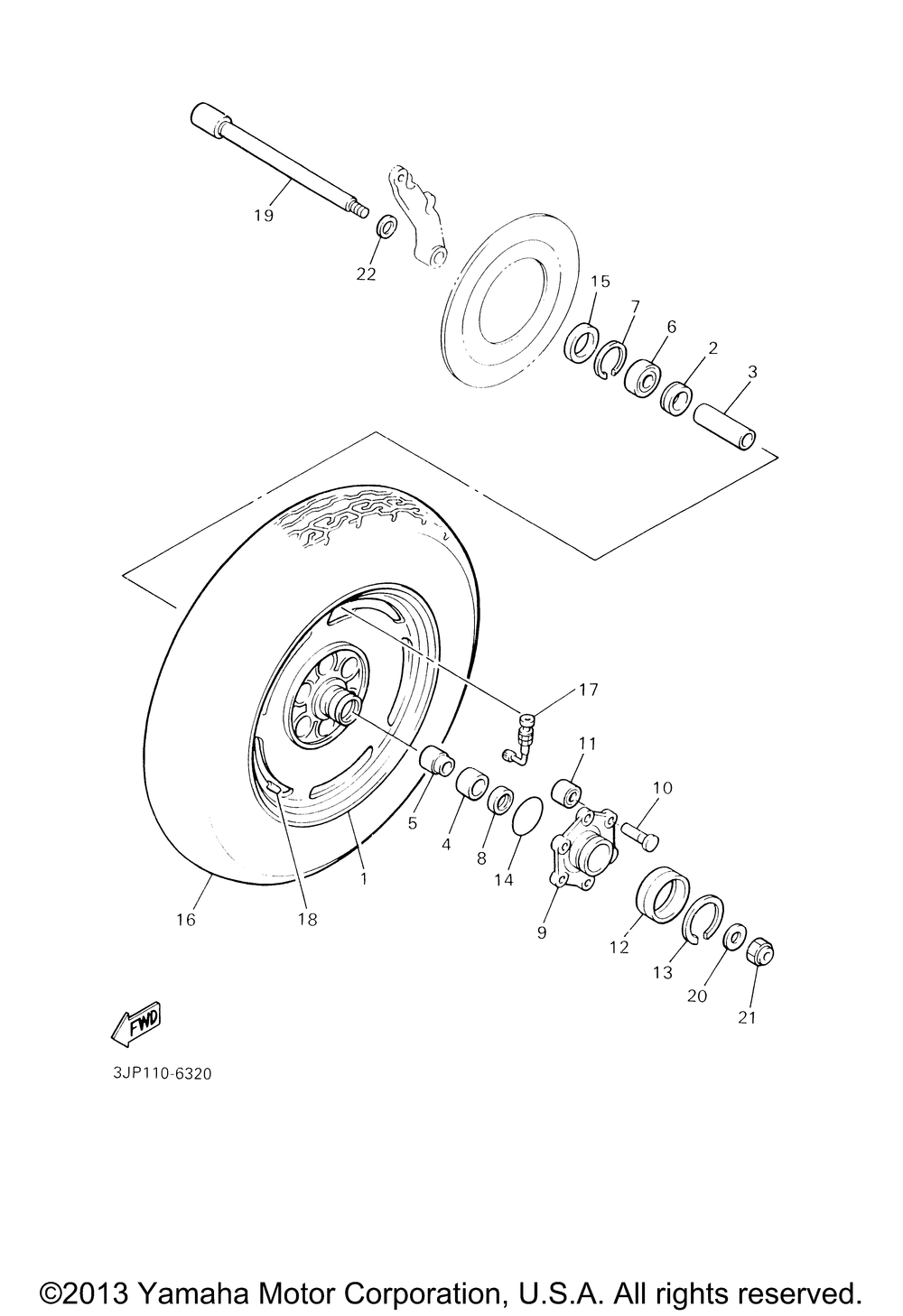 Rear wheel