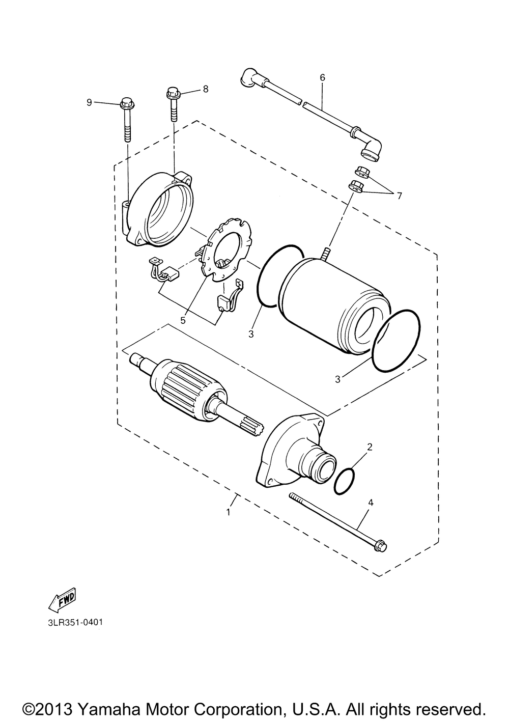 Starting motor