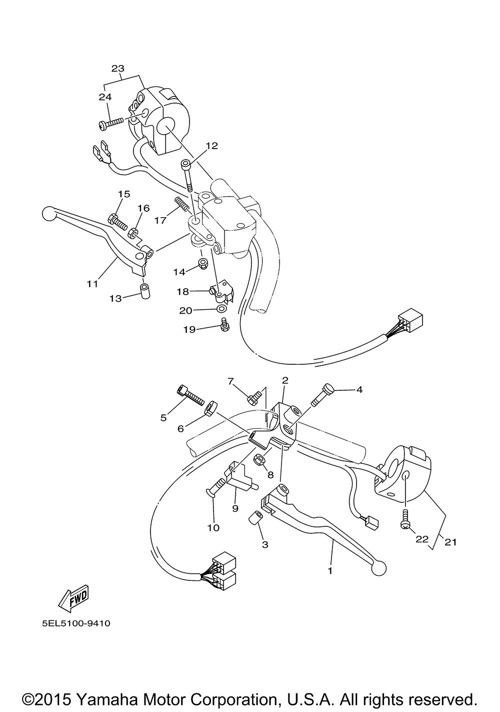 Handle switch lever