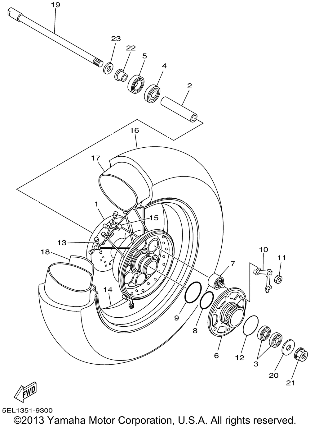 Rear wheel