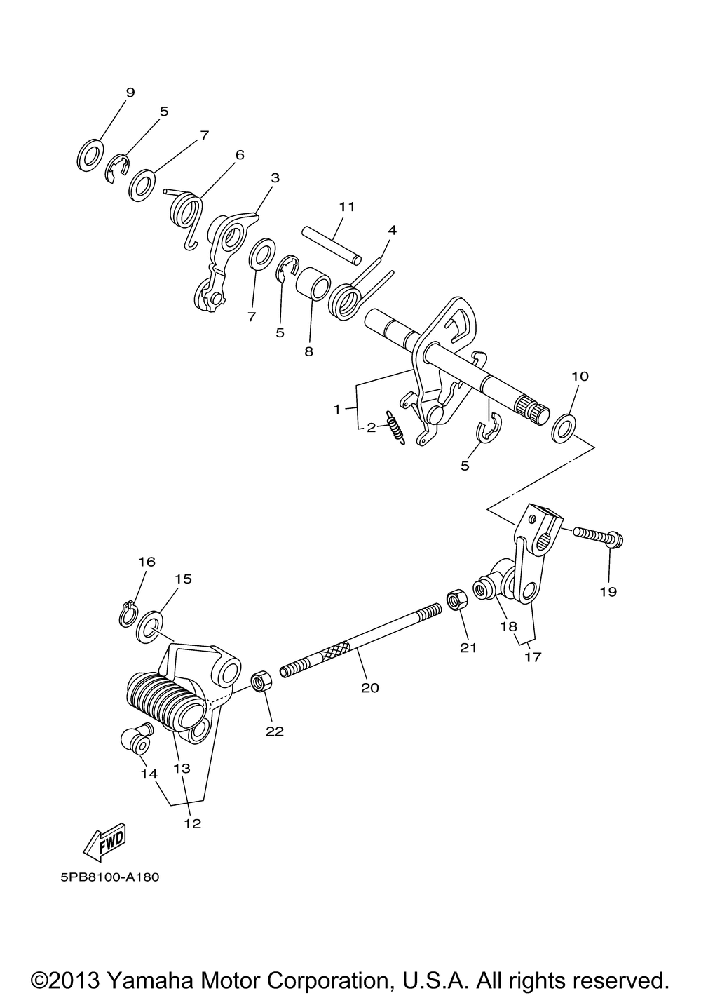 Shift shaft