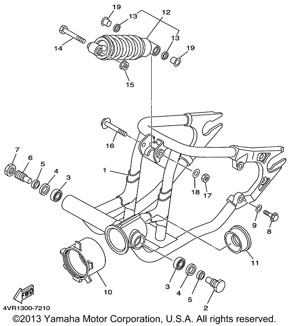 Rear arm suspension