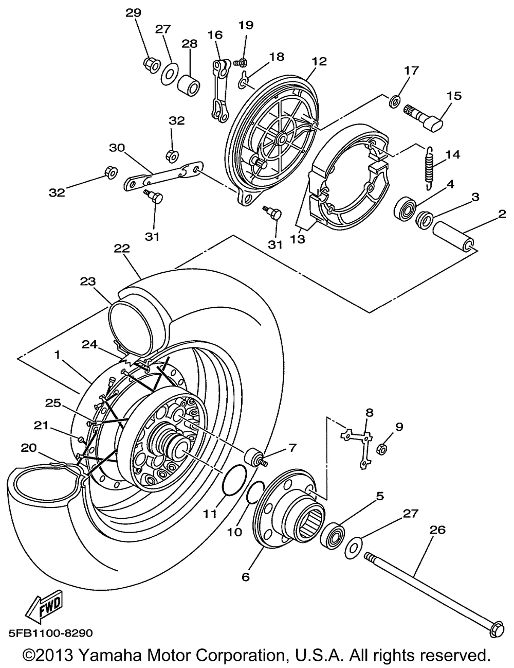 Rear wheel