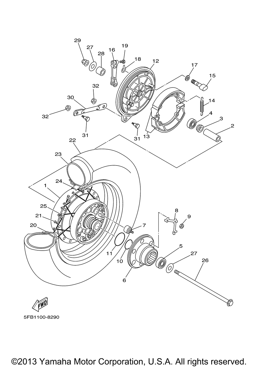 Rear wheel